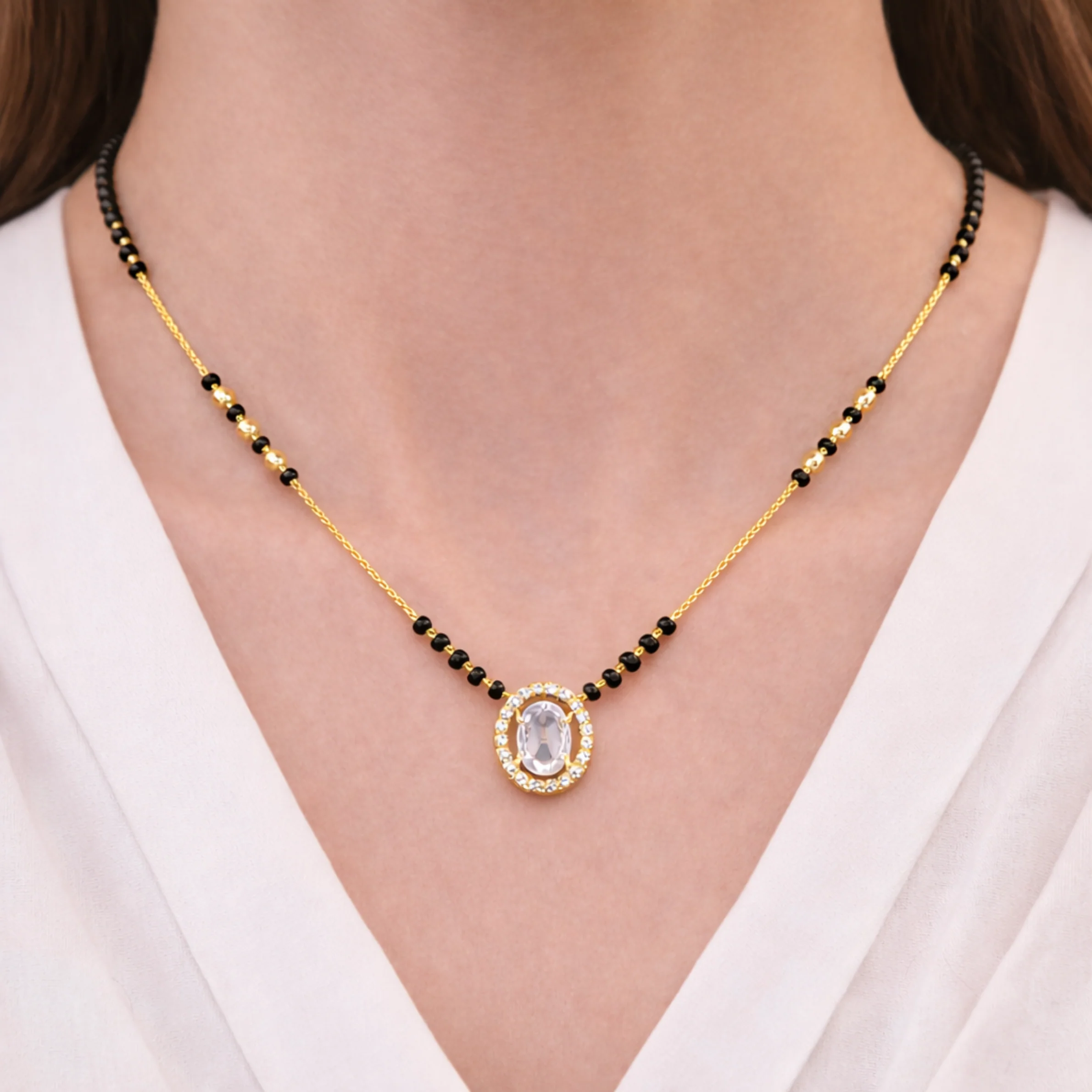 Saavi Oval Grace Mangalsutra