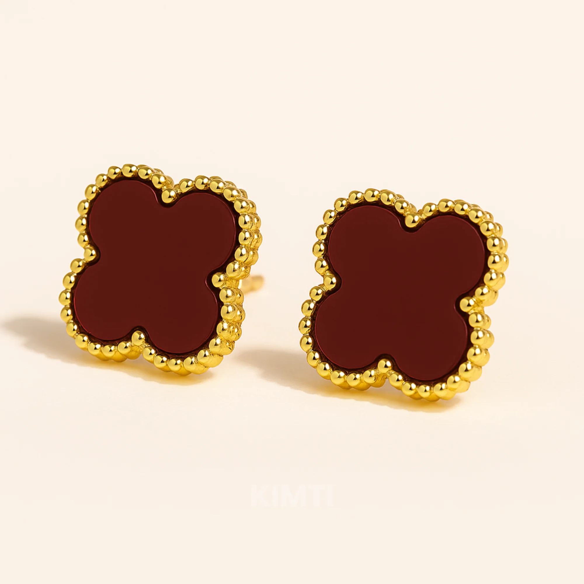 Scarlet Clover Anti Tarnish Stud Earrings Rs. 99