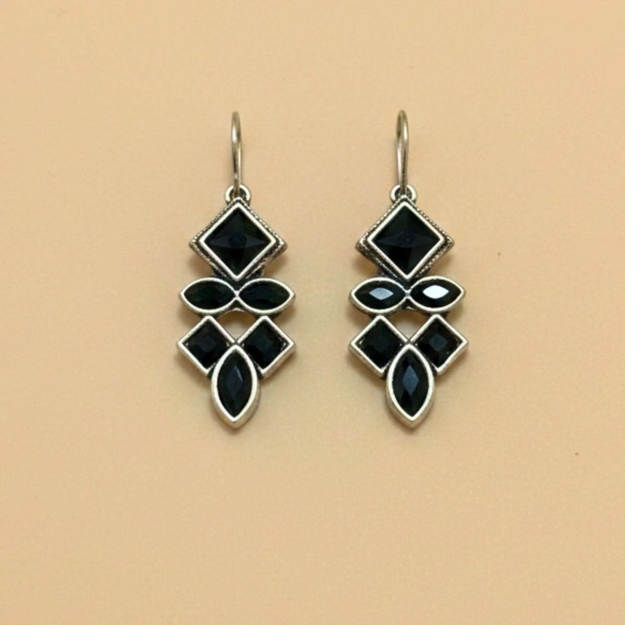Set of 12 Oxidized Earrings with Black Jewellery Box - Image 3