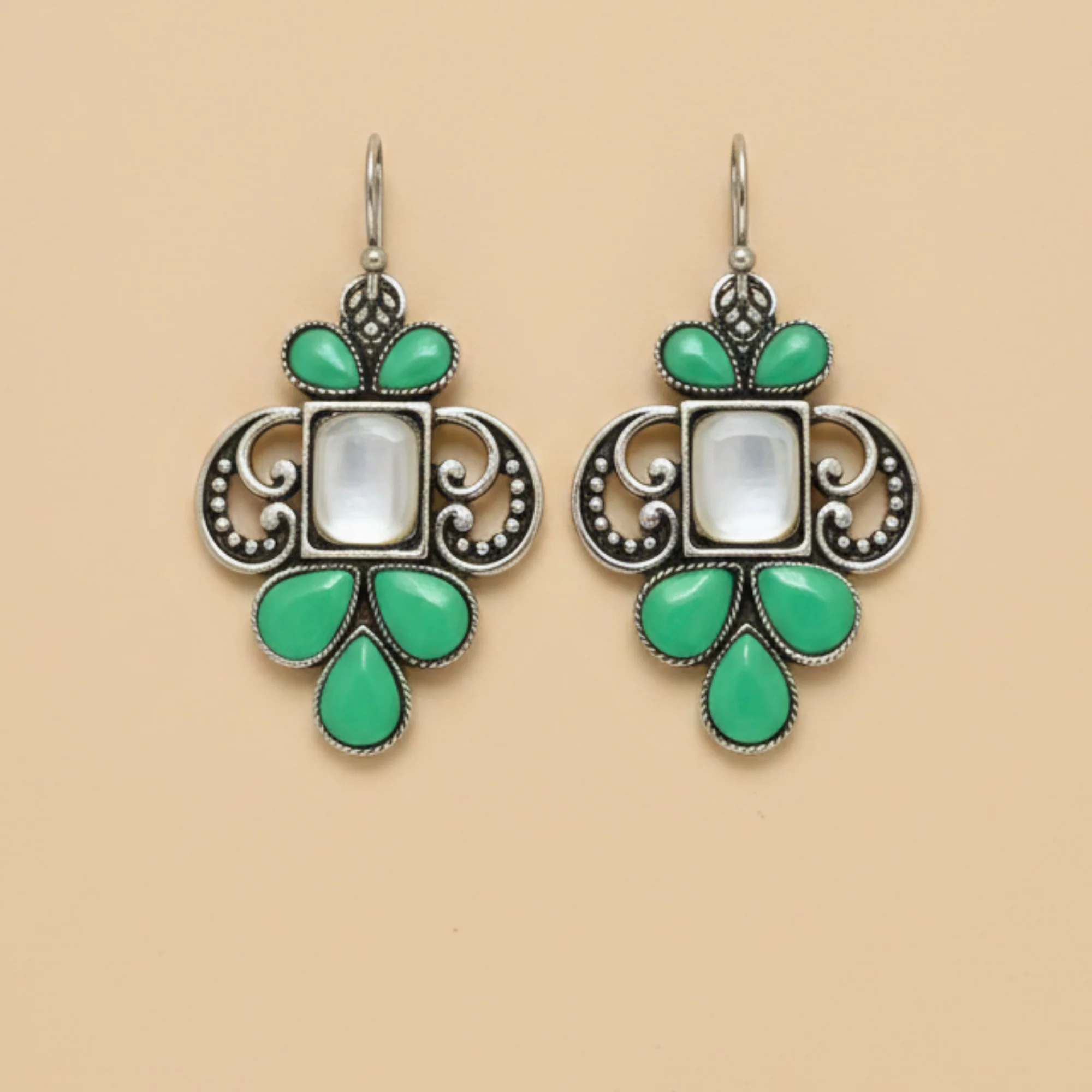 Set of 12 Oxidized Earrings with Black Jewellery Box - Image 7