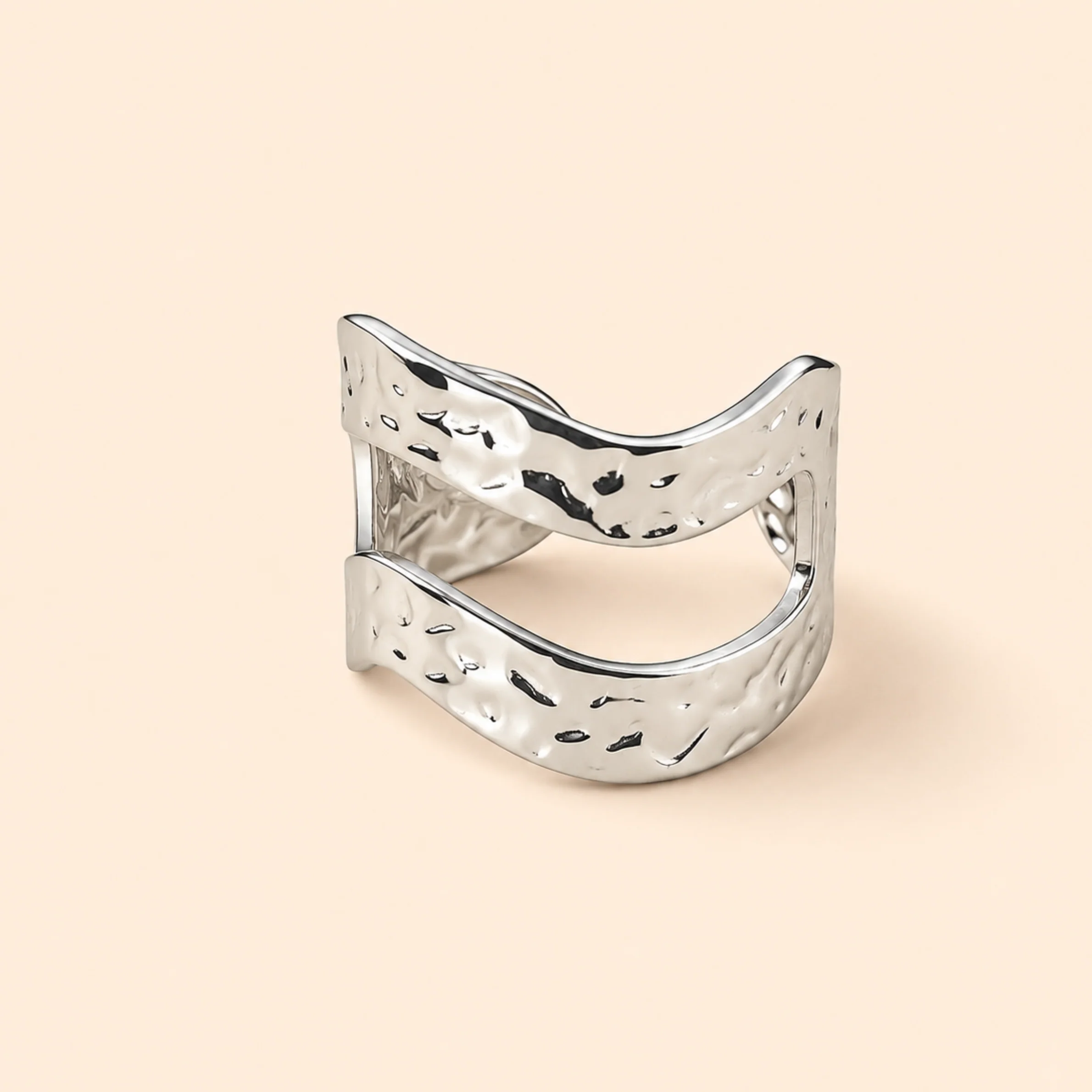 Silver Plated Urban Flow Ring