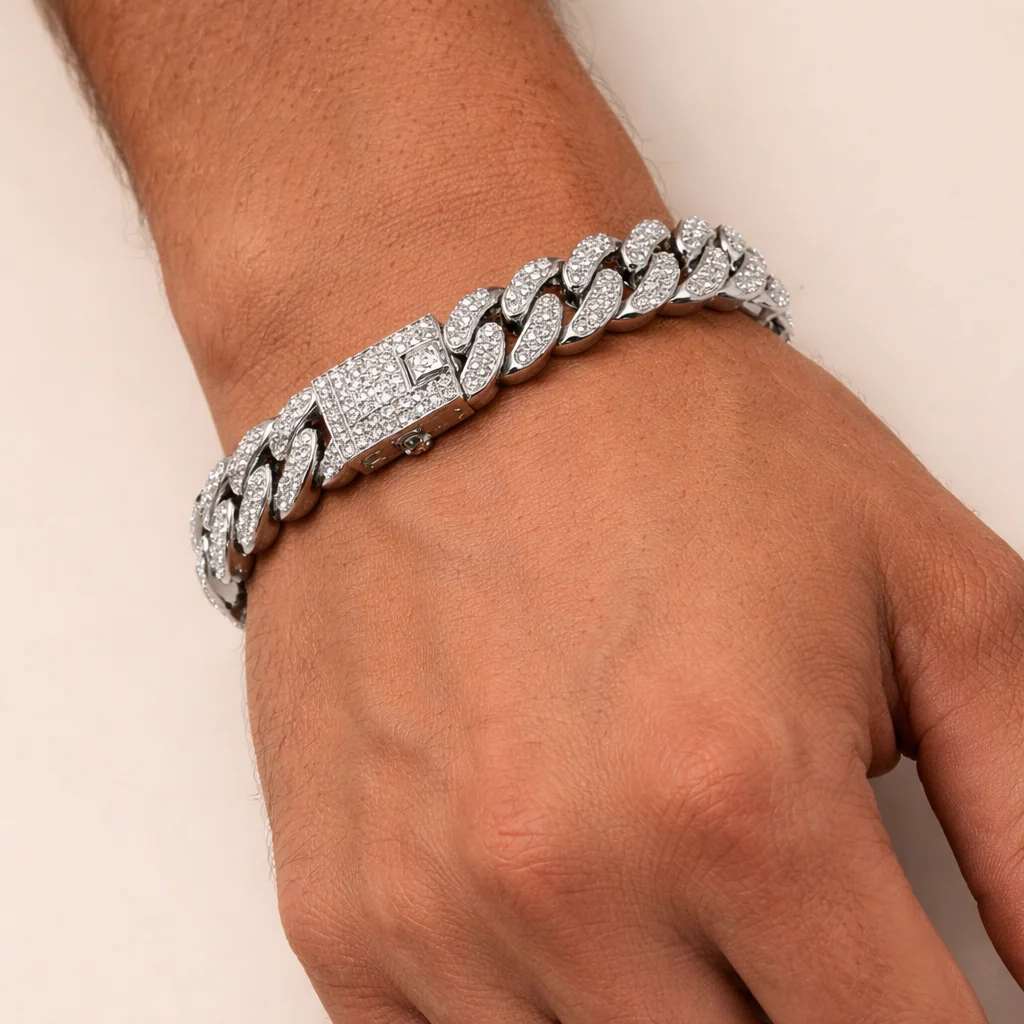 Men - Silver Titan Ice Bracelet - Image 2