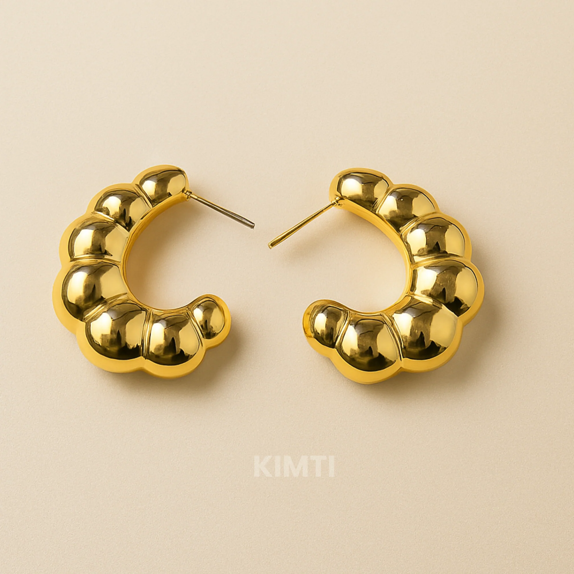 Moonlit Bloom Hoop Earring