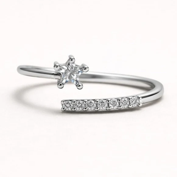 Starlight Crystal Open Ring - Image 3