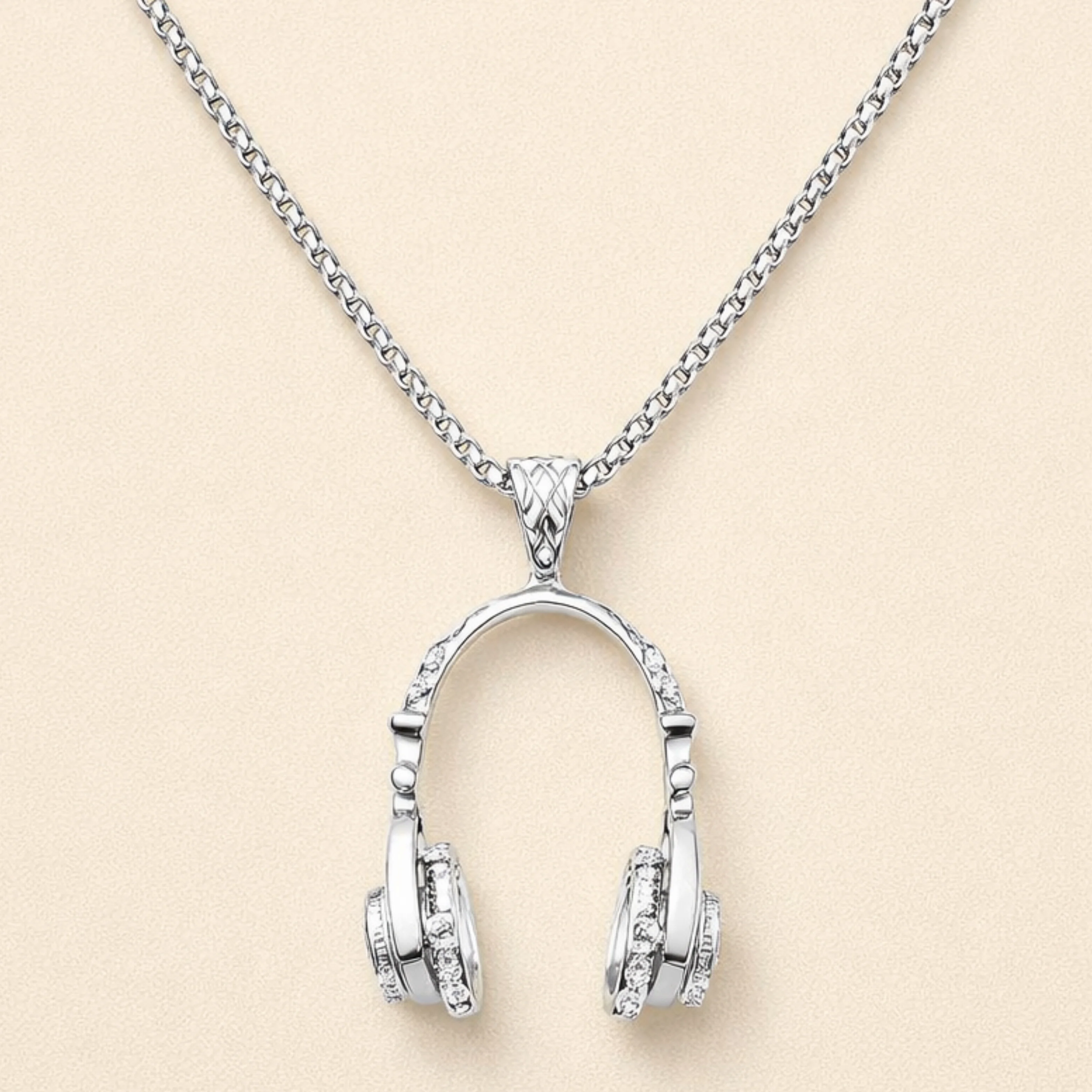 Men - Stylish Music Headphone Charm Necklace