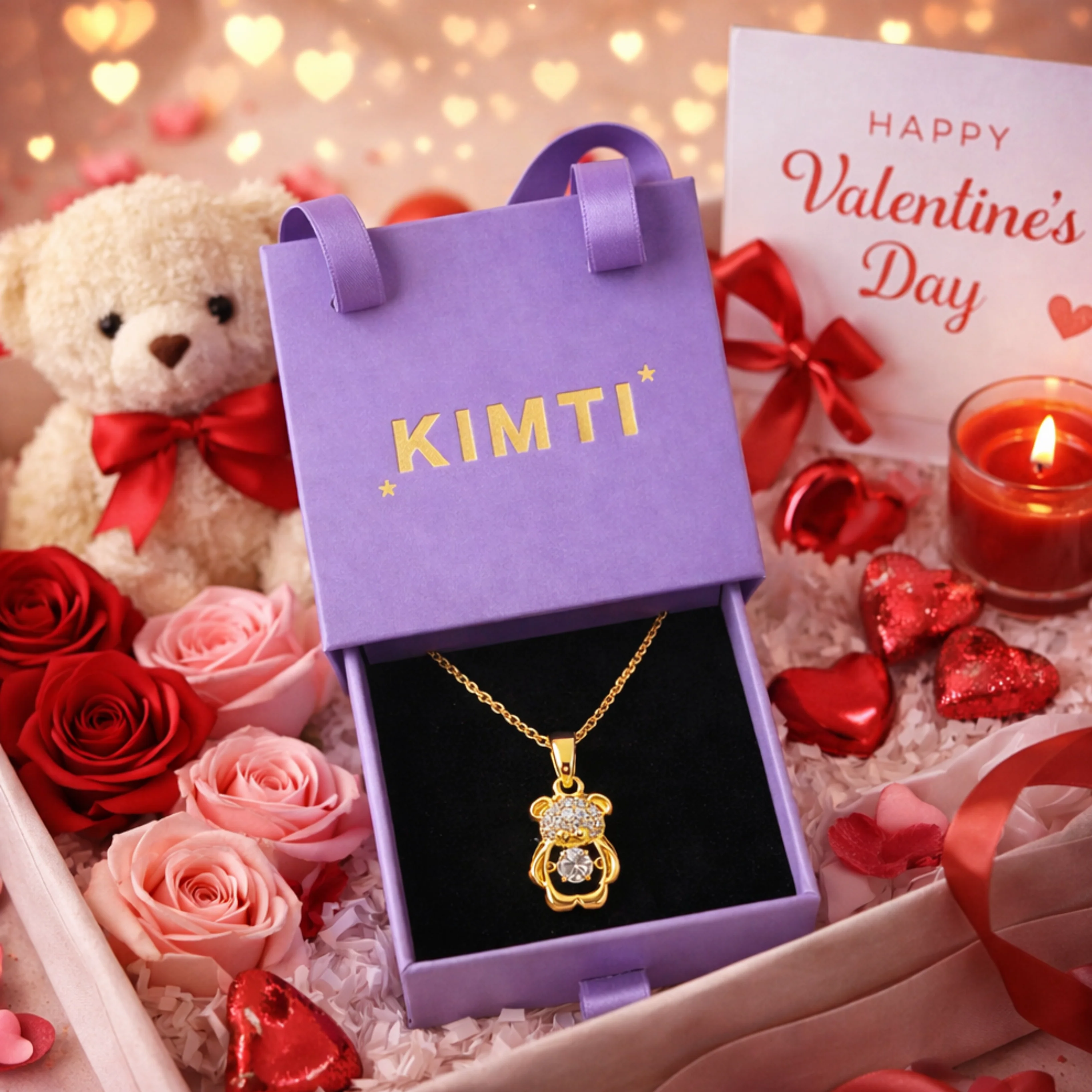 Sweetheart Teddy Necklace