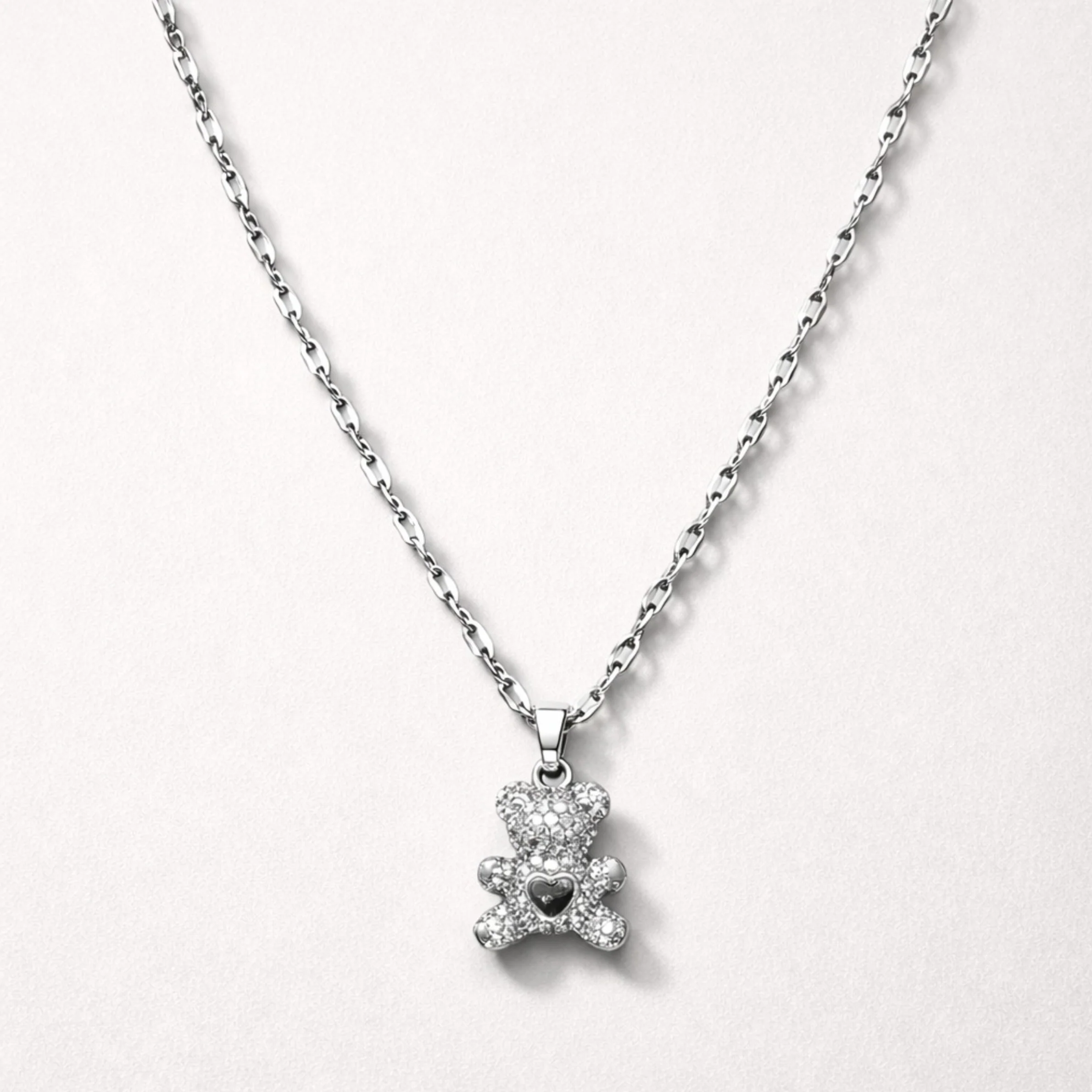 Sweetheart Teddy Pendant Necklace - Image 2
