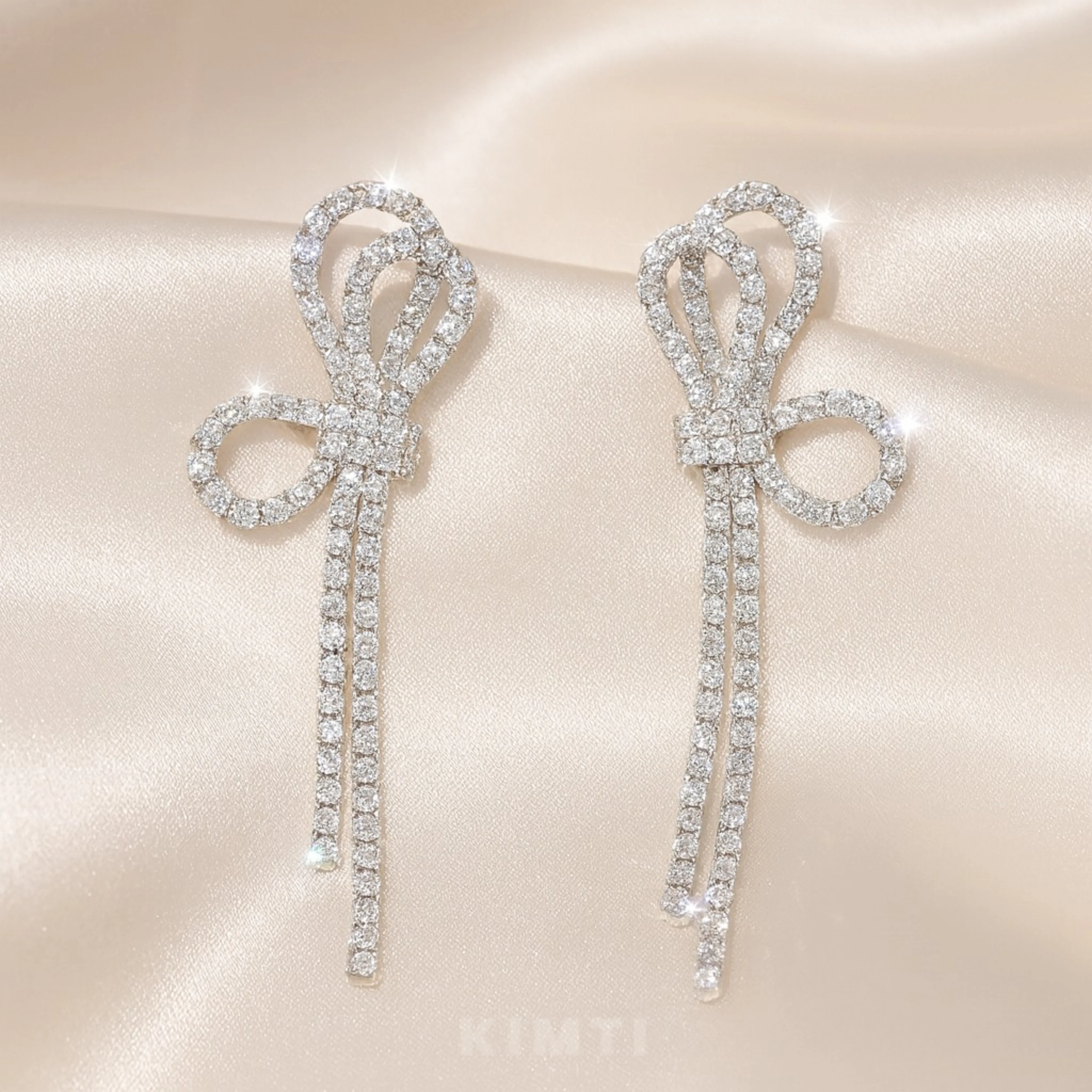 Crystal Ribbon Luxury Danglers