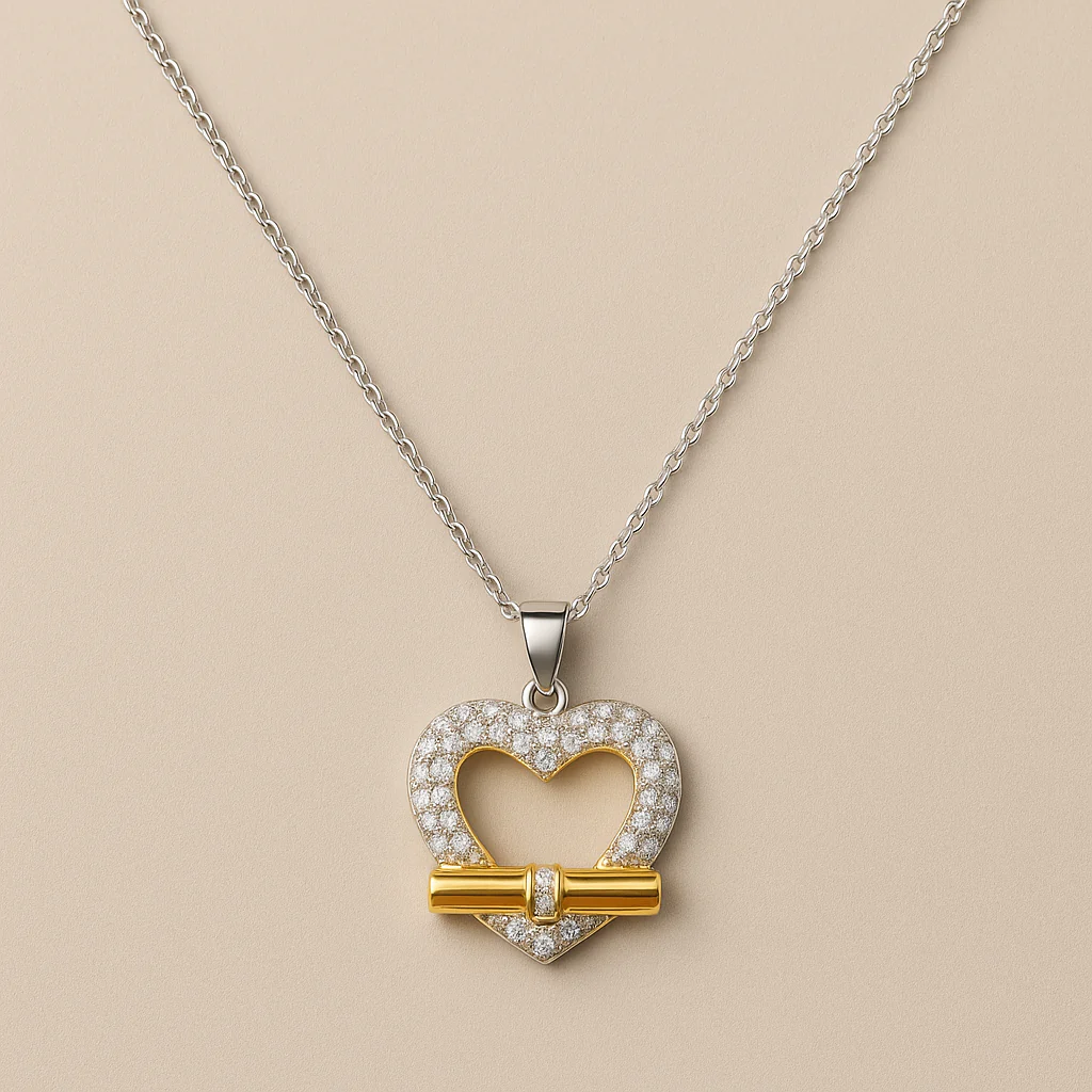 Tewiky Cute Heart Anti-Tarnish Necklace