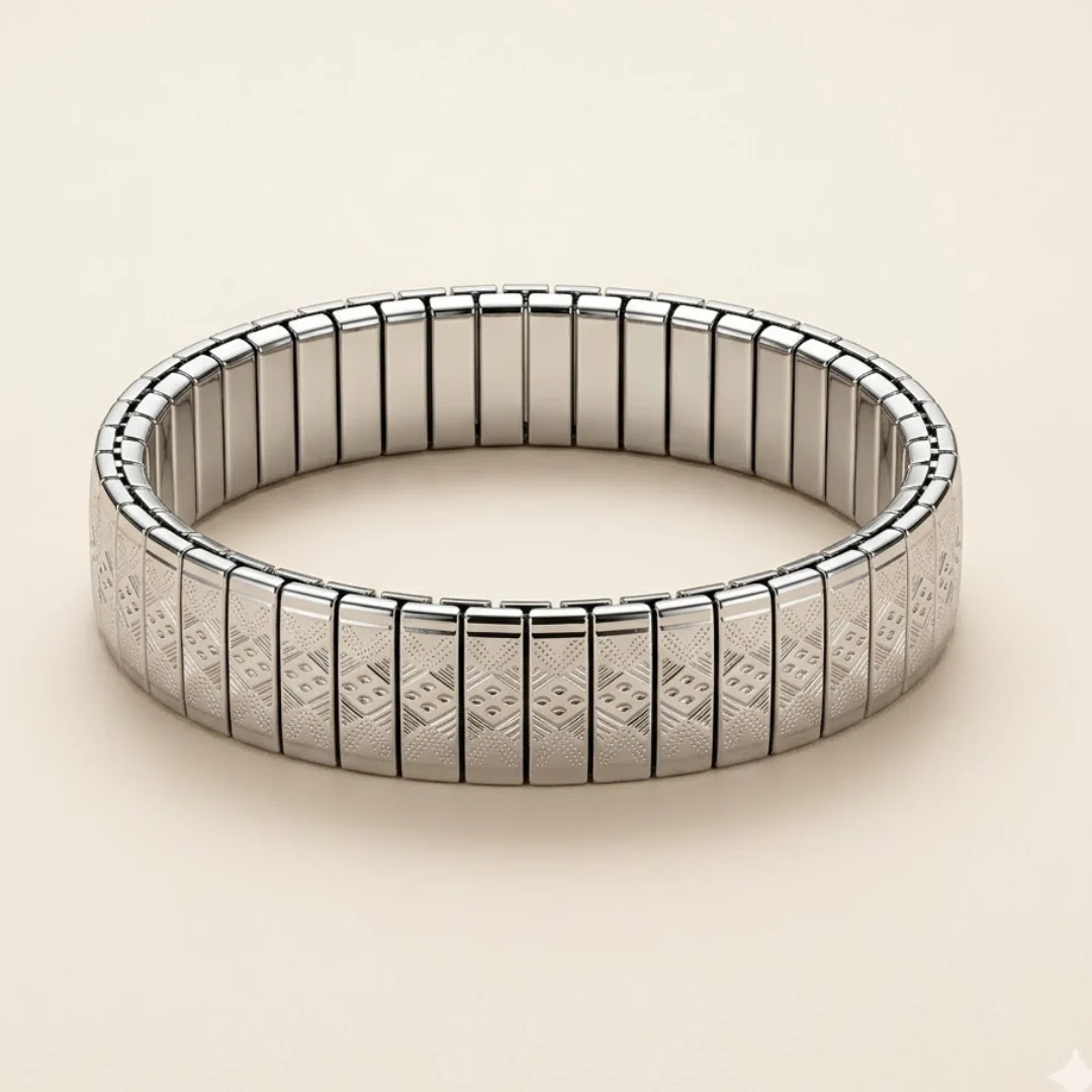 Men - Titan Flex Silver Bracelet
