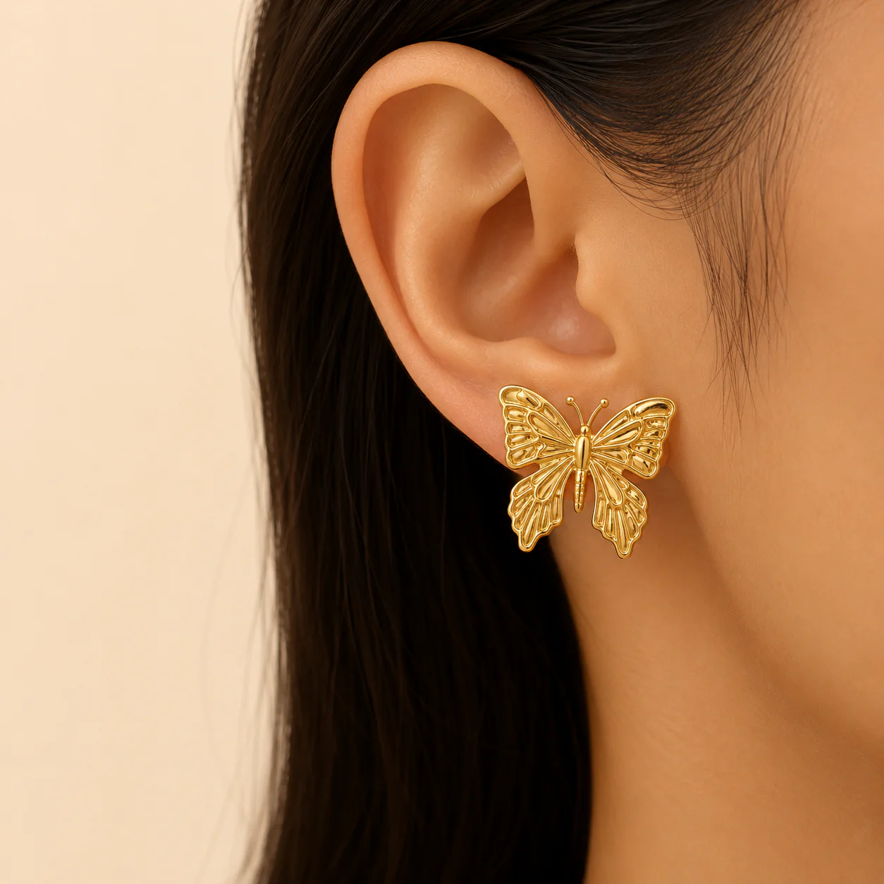 Trendy Butterfly Stud Earrings Women - Image 2