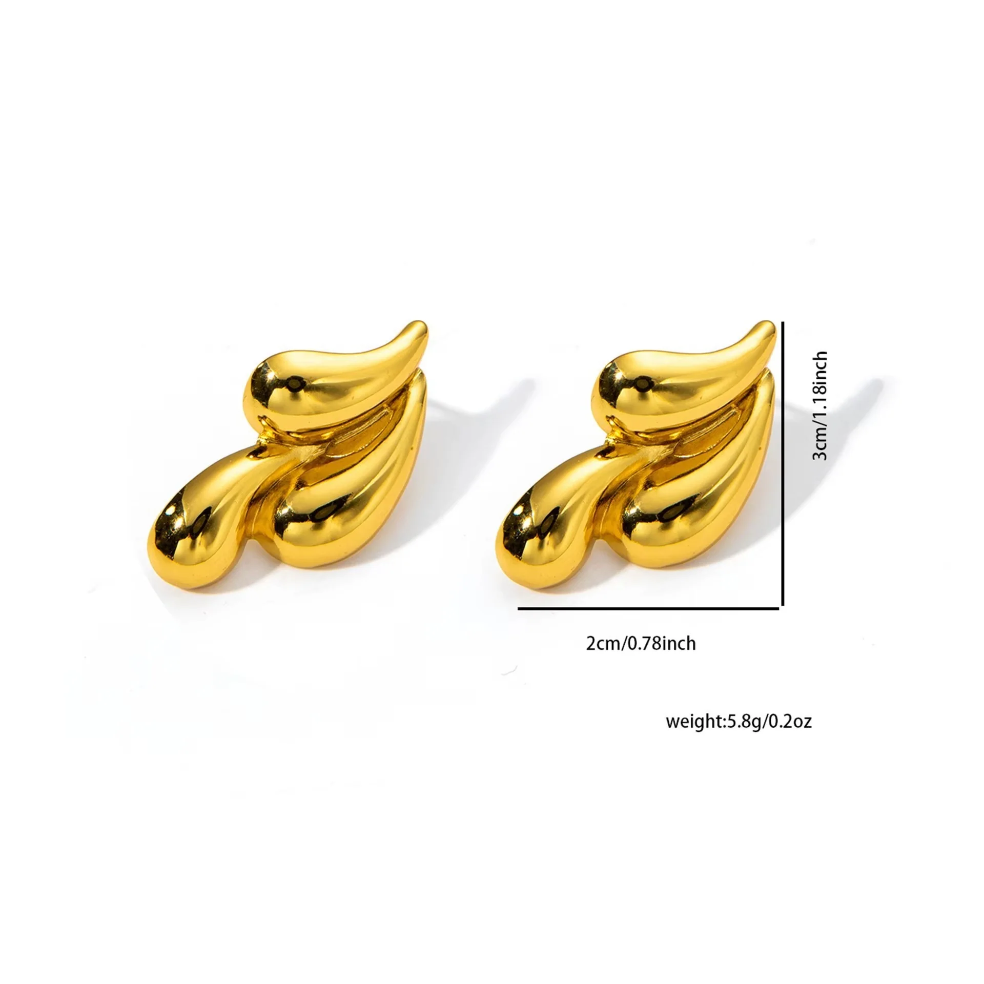 Triple Water Drop Earrings - Image 3