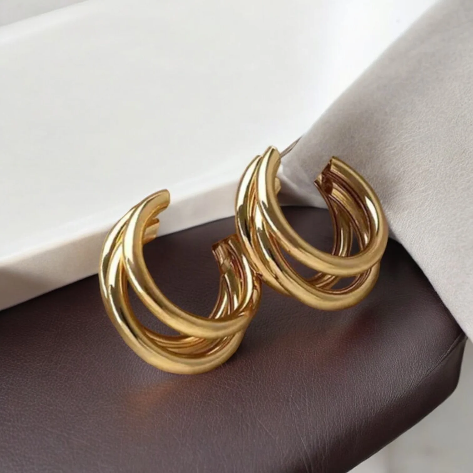 Just Rs. 49 Turn Him On Golden Hoops Earring - Image 4