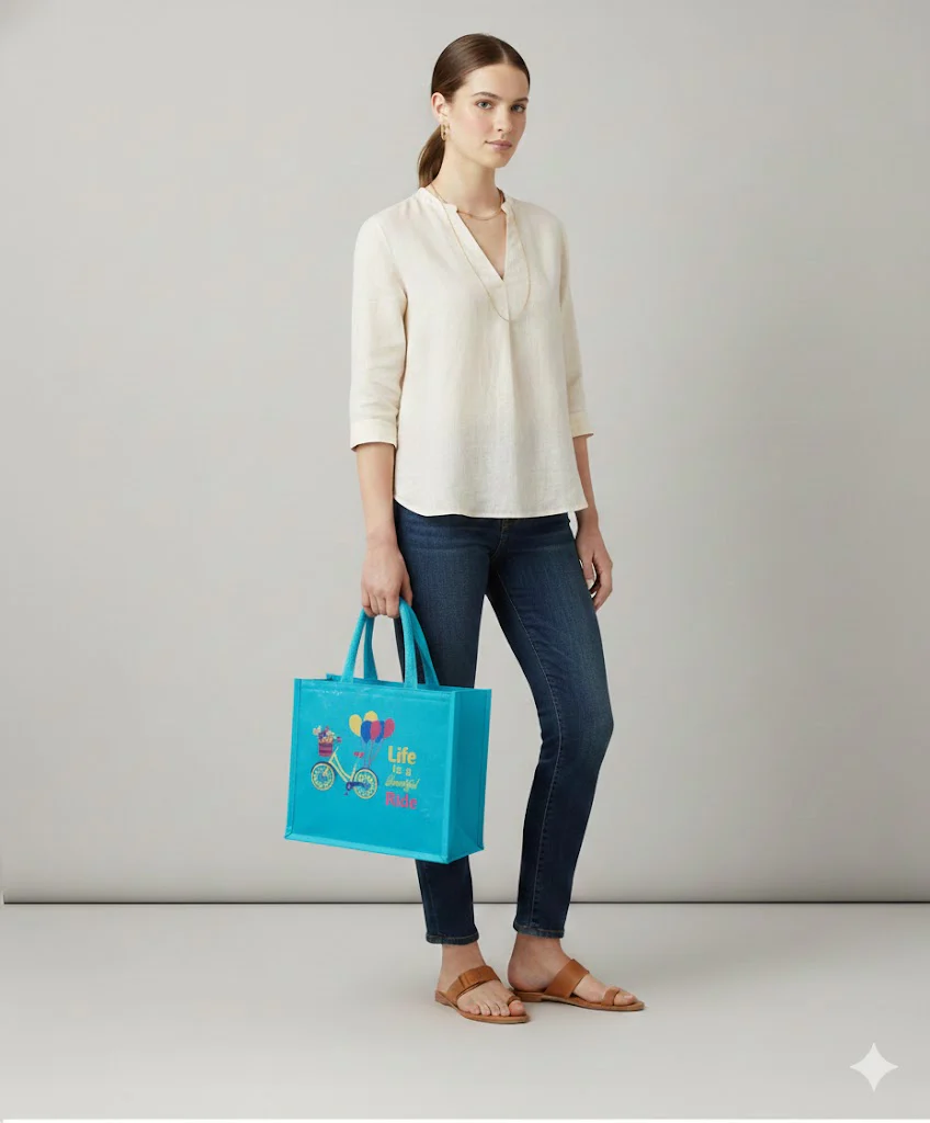 Vibrant Floral Tote Bag - Image 6