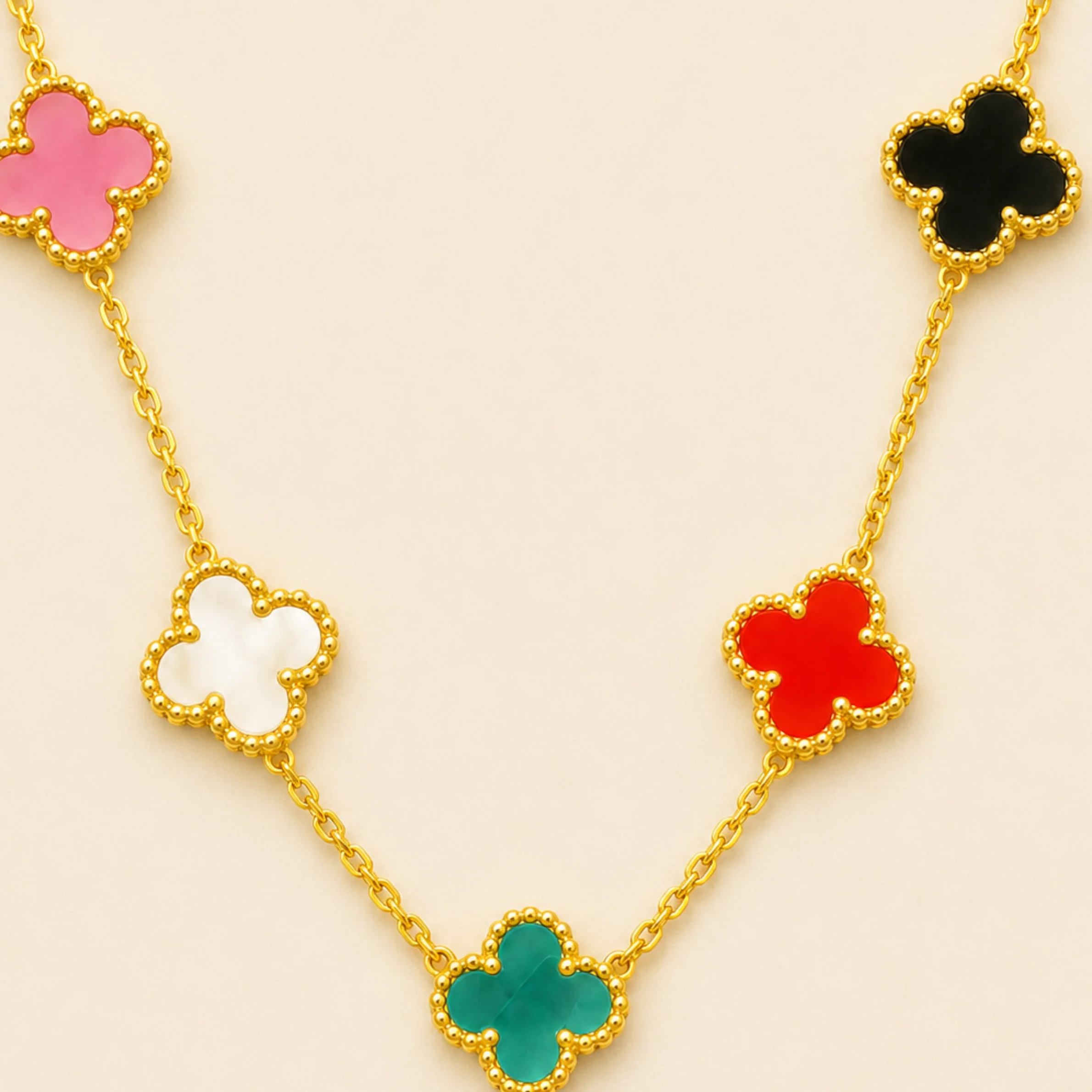 Vivid Clover Anti Tarnish Necklace