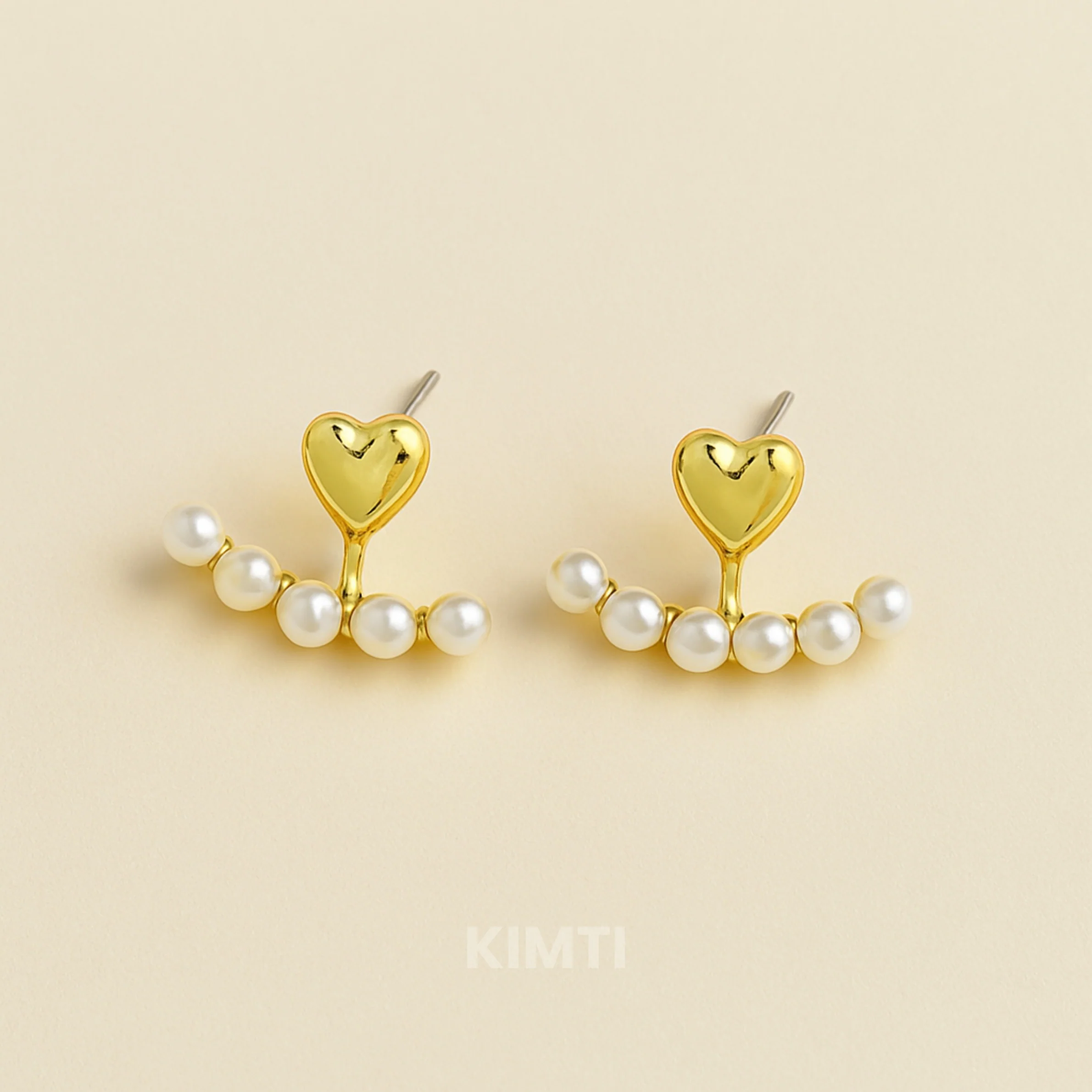 Whenever Heart Pearl Earring - Image 3