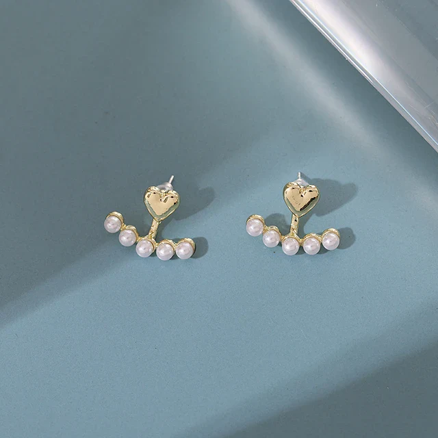 Whenever Heart Pearl Earring - Image 7