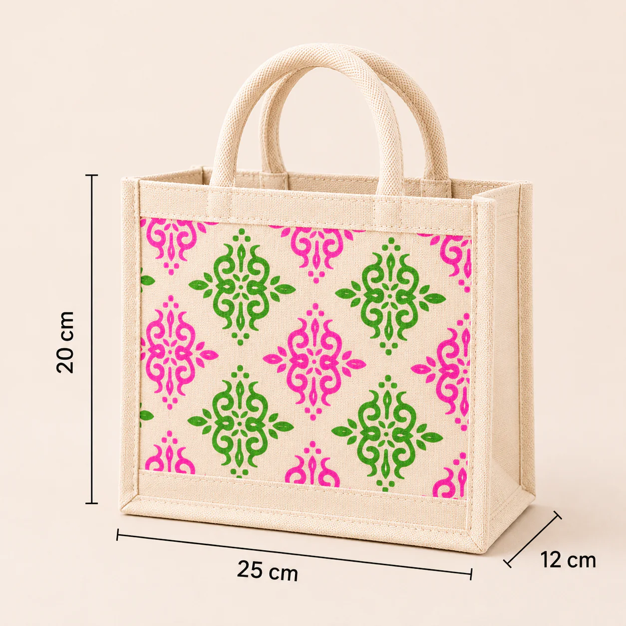 White Loop Butterfly Tote Bag - Image 2