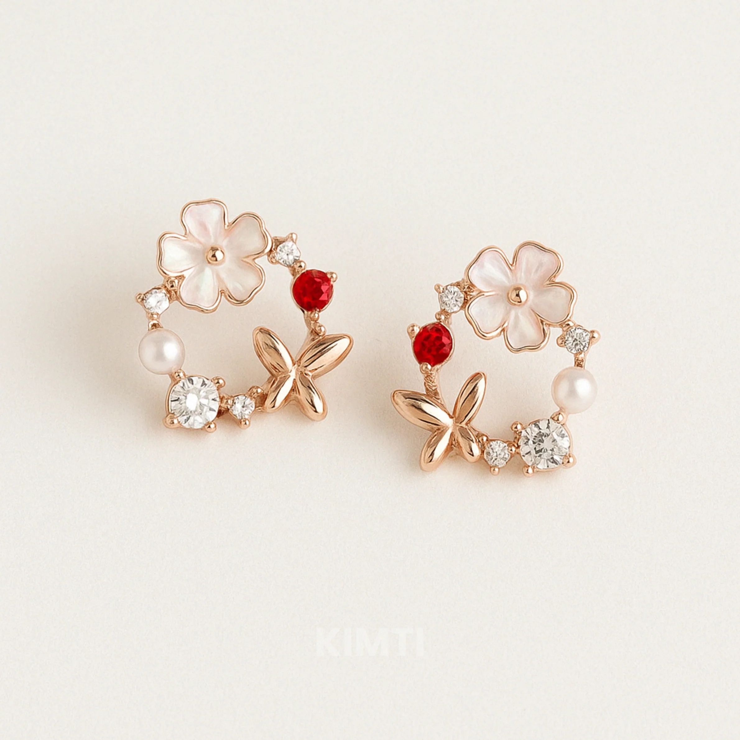 Workplace Glamour Circle Flower Earring - Image 5