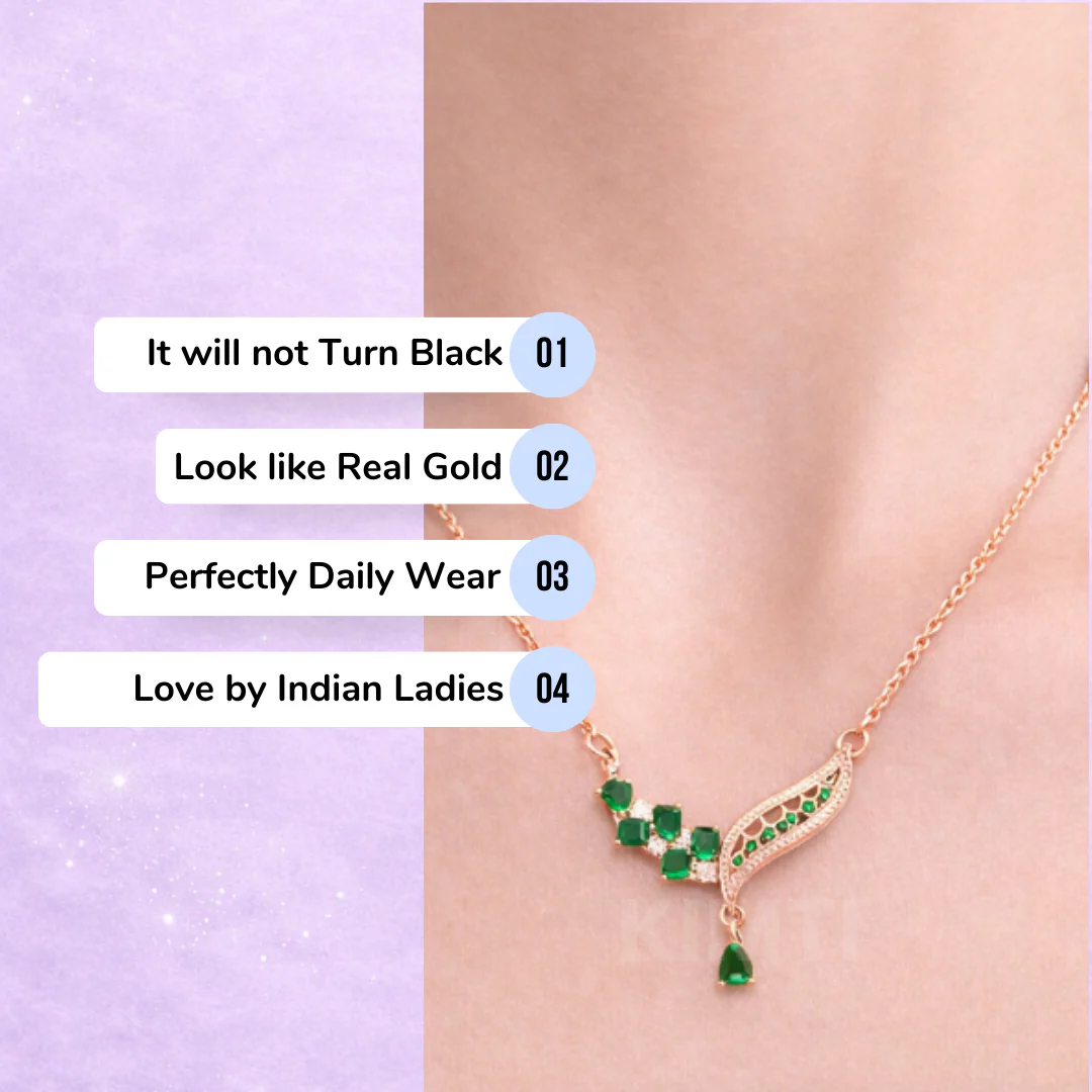 Zoya Emerald Charm Mangalsutra - Image 5